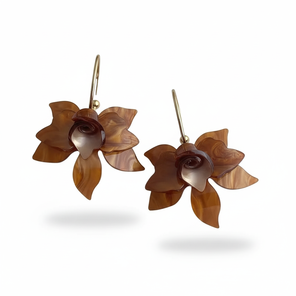 Boucles d'oreilles fleur