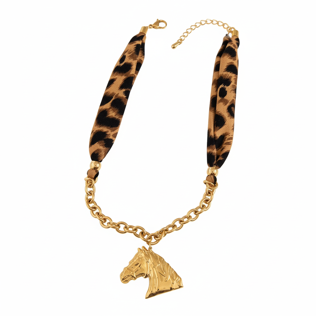 Collier pendentif cheval